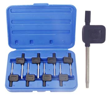 

Набор коротких ключей torx в пластиковом кейсе, 7 шт. Aist 1050308t, 1050308t