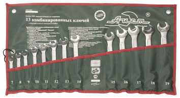 

Набор комбинированных гаечных ключей, 13 шт. Aist 0011213ax-m (7 - 19 мм, 0011213ax-m (7 - 19 мм)