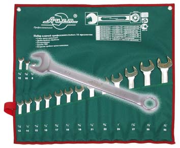 

Набор комбинированных гаечных ключей в чехле, 16 шт. Aist 0010116as-x (6 - 32 мм, 0010116as-x (6 - 32 мм)