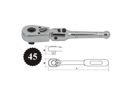 Изображение товара Трещотка AIST 1/4'', Н 122мм, 45 зуб. (22125-45)