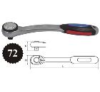 Изображение товара Трещотка AIST 1/4'' 72 зуба, 146 мм, с ручкой из резины и CrV