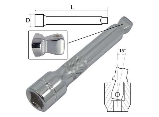 Изображение товара Удлинитель AIST 43308BW 200 мм 1/2'' хромованный для профессиональных работ