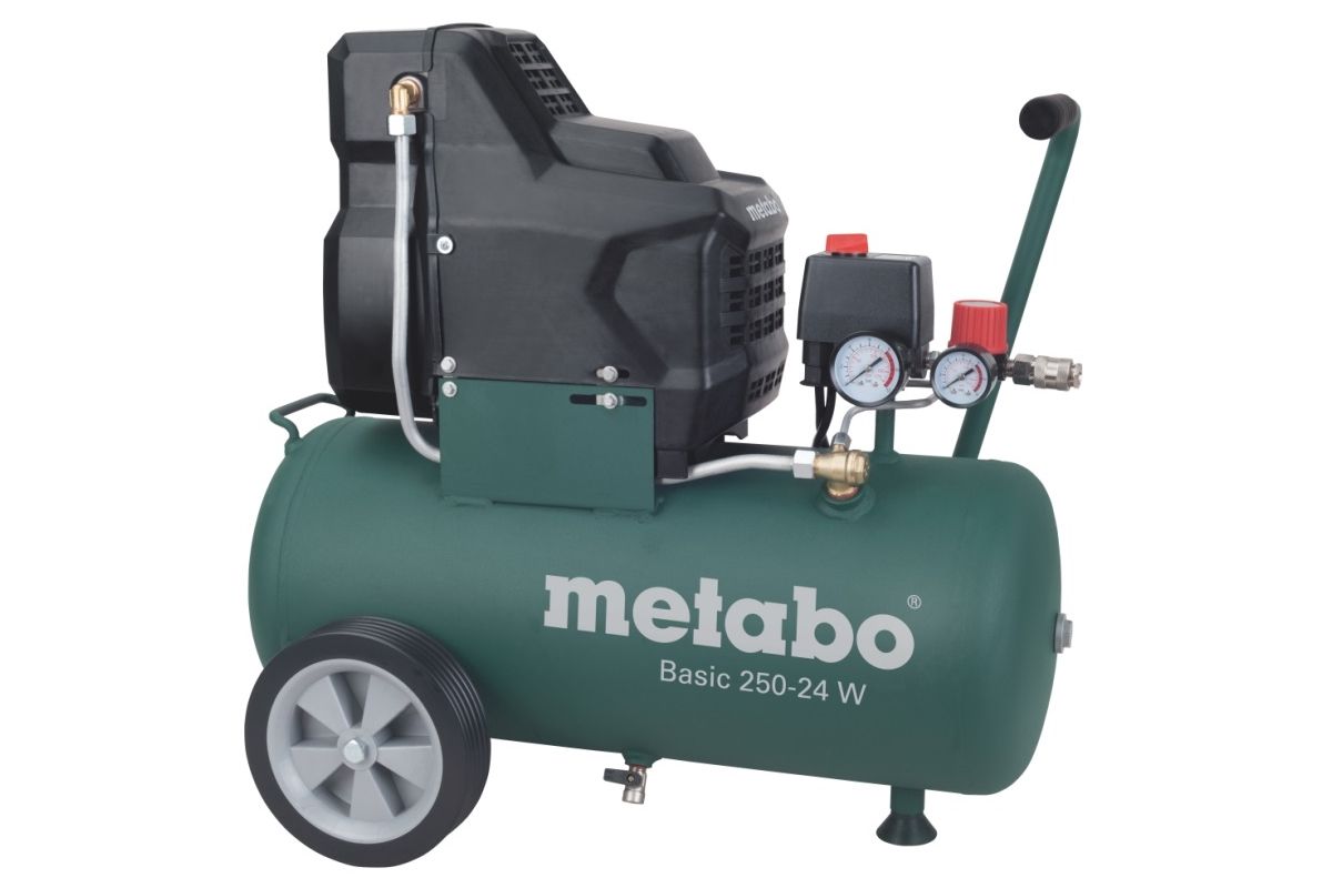 Компрессор поршневой Metabo Basic 250-24 W (601533000) - цена, отзывы, фото  и инструкция - купить в Москве, СПб и РФ