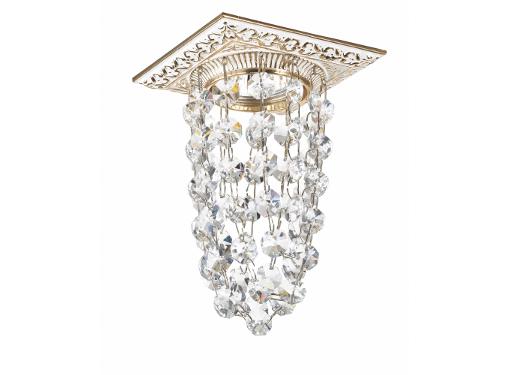 Изображение товара Встраиваемый светильник NOVOTECH GRAPE 369994 белый золото хрусталь IP20 50W