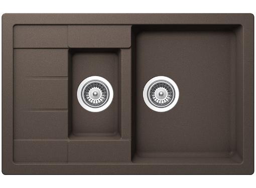 Изображение товара Кухонная мойка SCHOCK Aster 60D Cristalite Мокка 780х500 мм