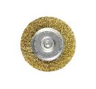 Изображение товара Кордщетка MATRIX плоская 60мм для дрели гофрированная латунированная сталь