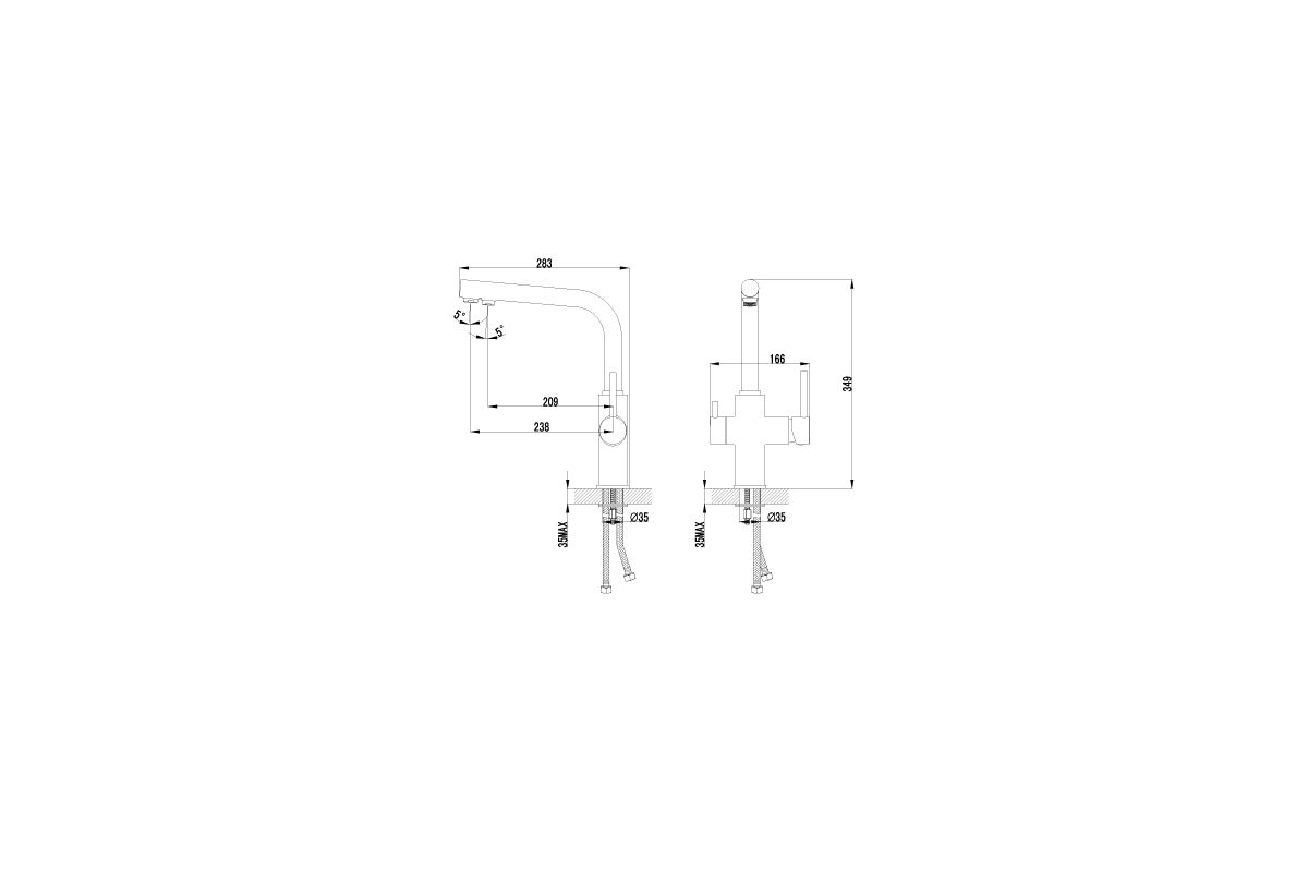 Смеситель для кухни мойки lemark comfort lm3060c