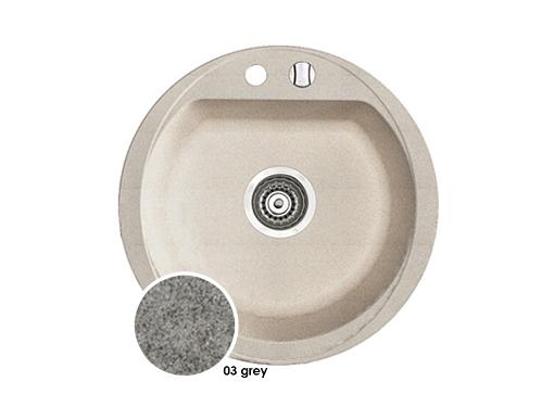 Изображение товара Кухонная мойка MARMORIN Duro круглая 520 мм серый