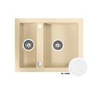 Мойка кухонная врезная MARMORIN Cire белый