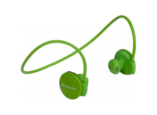 Изображение товара Bluetooth гарнитура DEFENDER FreeMotion B611 зеленая с микрофоном и регулятором