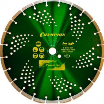 

Круг алмазный Champion Pro 300/25.4/10 laser granitek