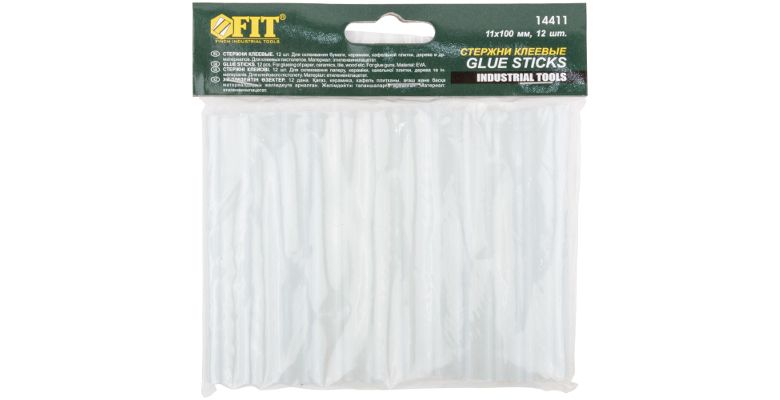 Стержни клеевые FIT Ф11х100мм 12шт/упак (14411)