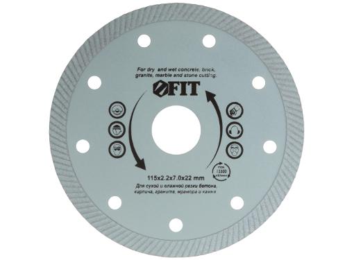 Изображение товара Круг алмазный FIT 37512 Ф115х22мм для резки бетона и камня
