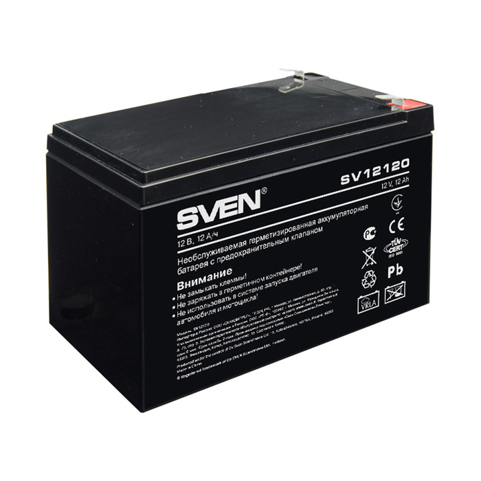 все цены на Аккумулятор для ИБП Sven Sv 12120 онлайн