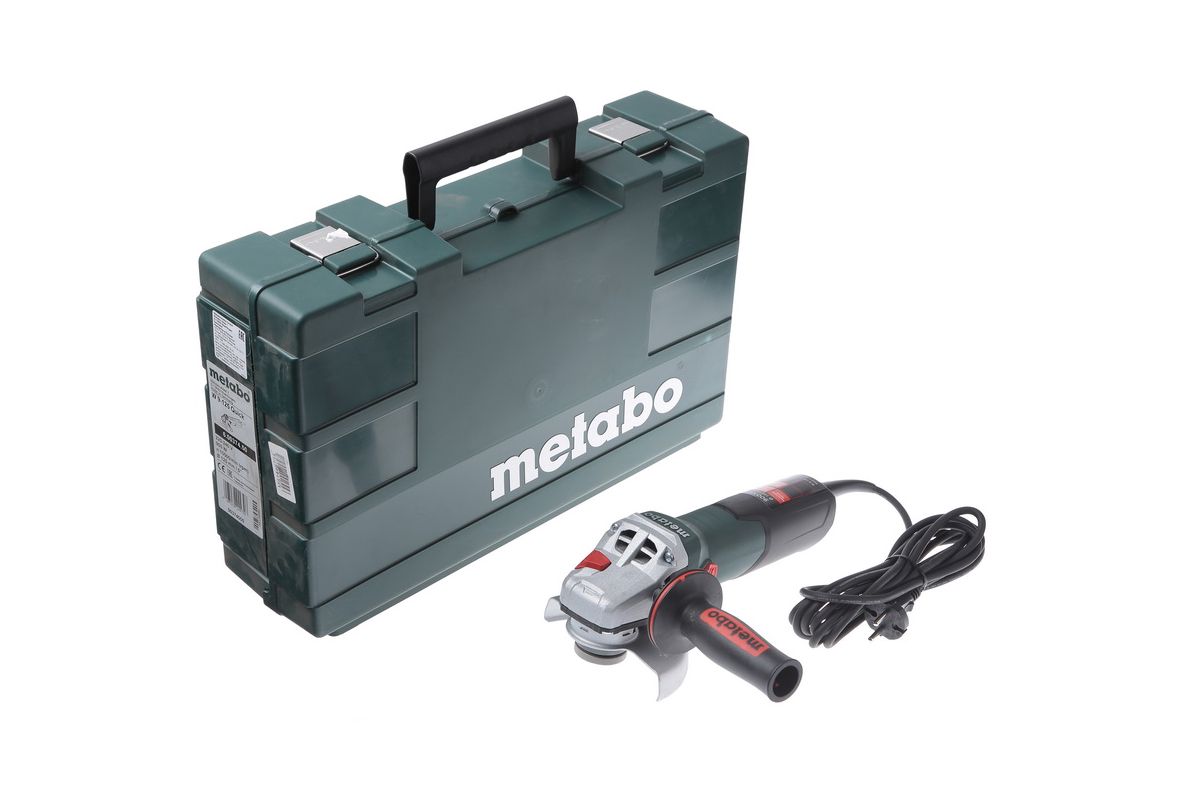 УШМ (болгарка) Metabo W 9-125 Quick (600374500) - цена, отзывы, фото и  инструкция - купить в Москве, СПб и РФ