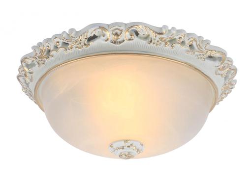 Изображение товара Настенно-потолочный светильник ARTE LAMP A7151PL-2WG классика бело-золотой