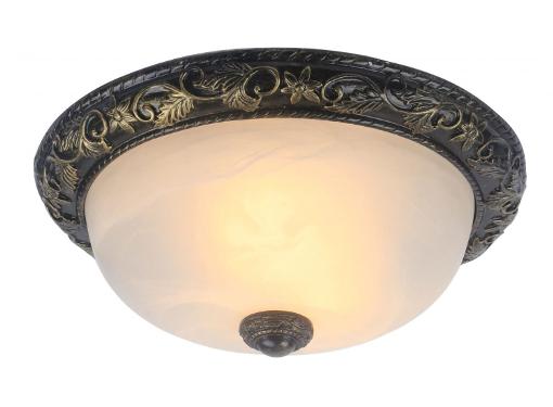 Изображение товара Настенно-потолочный светильник ARTE LAMP A7161PL-2AB античная бронза 2х60W E27 флористика