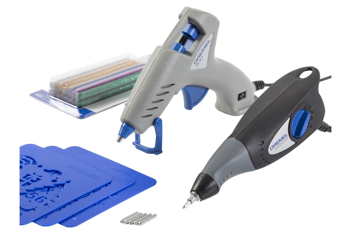 Набор Dremel DECOR KIT гравер + клей-пистолет DREMEL 930 - цена, отзывы,  видео, фото - купить в Москве, СПб и РФ