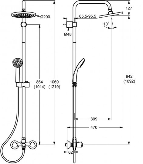 

Душевая система Vidima B8817aa