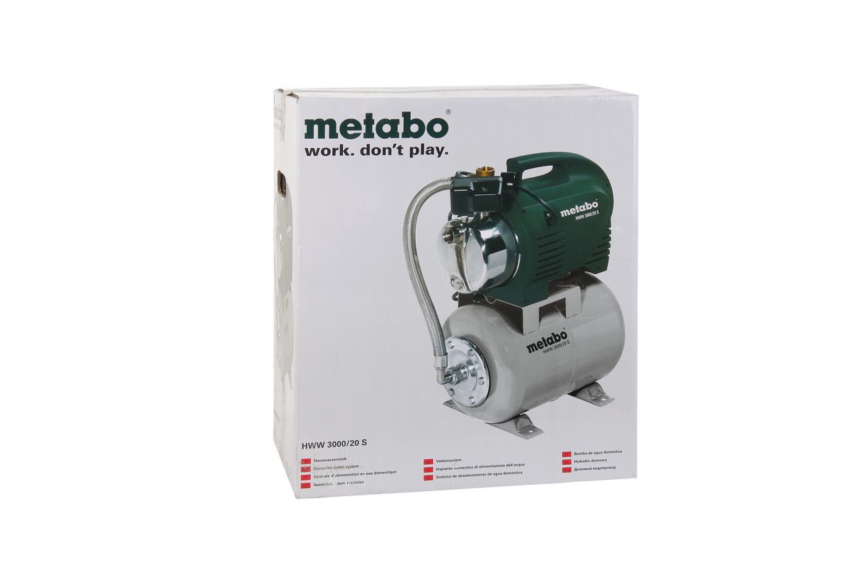 220 Вольт - Насосная станция METABO HWW 3000/20S, купить в интернет-магазине