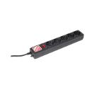 Сетевой фильтр POWERCUBE SPG-B-6-BLACK b 1.9м 5гнезд 10А 220В 3х1.0 черный