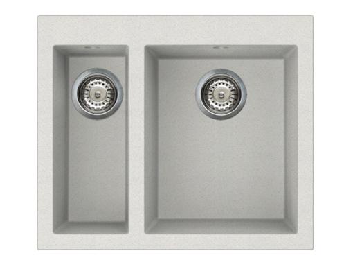Изображение товара Кухонная мойка OMOIKIRI Bosen 59-2 WH из искусственного гранита, белая, интегрированная, 500 мм