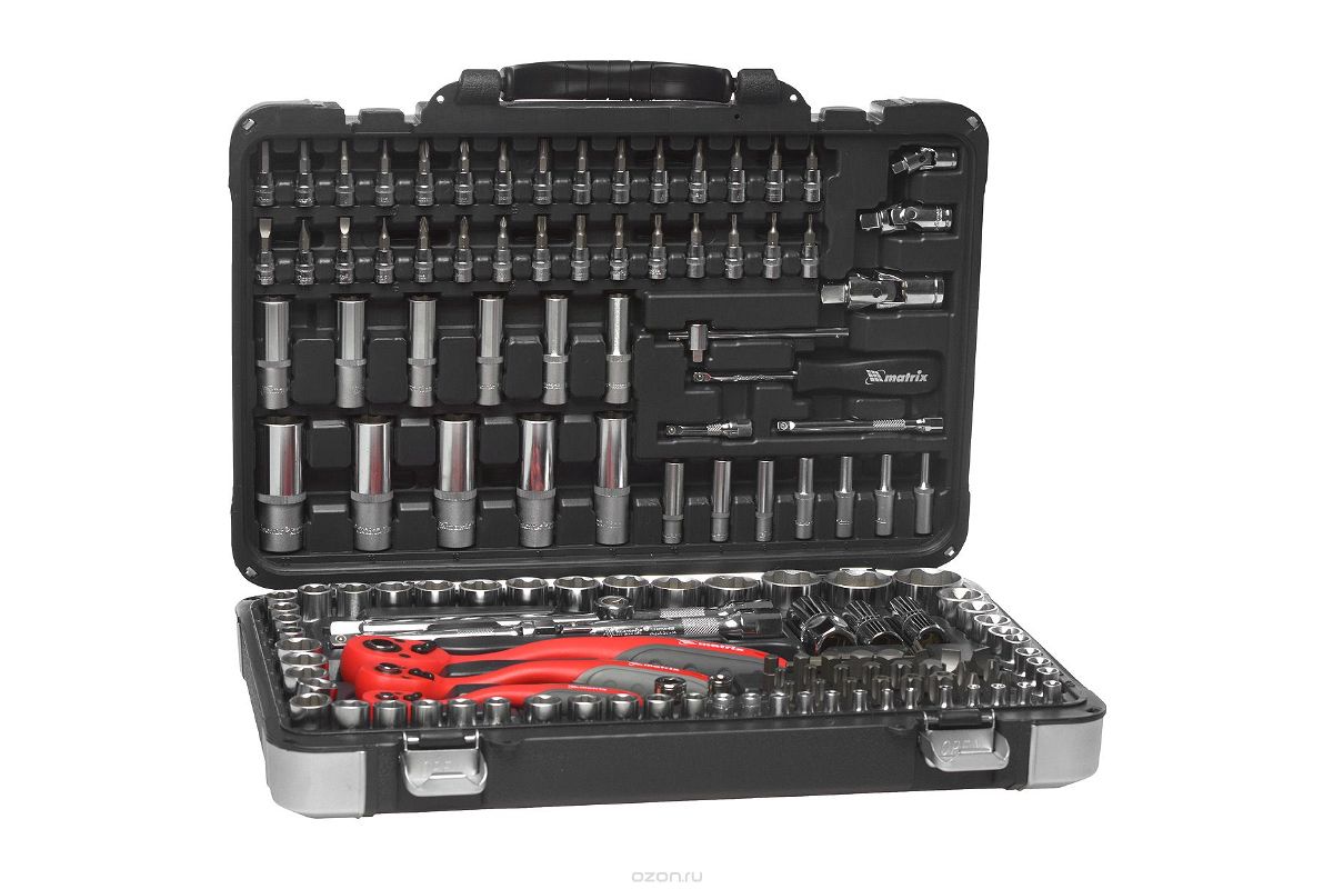 Набор инструментов Matrix обзор комплектов на 94 и 216 предметов в чемодане характеристики наборов 13555 1355413549 и других