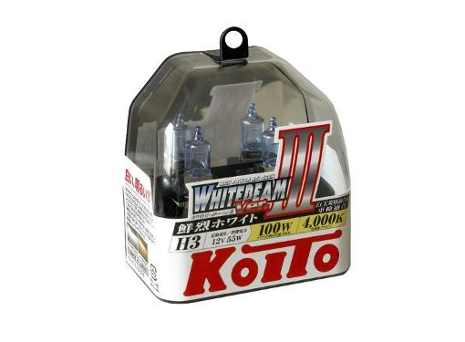 Изображение товара Автолампа KOITO P0752W H3 12V 55W галоген высокотемпературная комплект 2 шт.