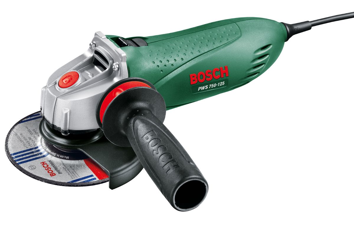 УШМ (болгарка) Bosch PWS 750-125 (0.603.164.120) - цена, отзывы, фото и  инструкция - купить в Москве, СПб и РФ