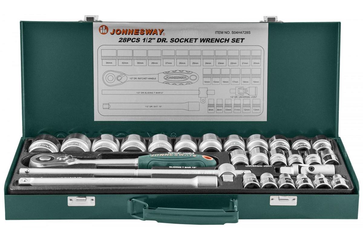 Набор инструментов Jonnesway S04H4728S - цена, фото - купить в Москве, СПб  и РФ