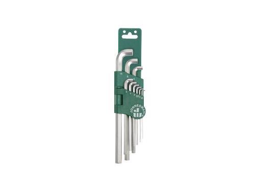 Изображение товара Набор шестигранных ключей JONNESWAY H03SS109S 1.5-10 мм, 9 шт.