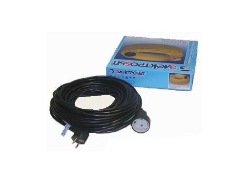 Изображение товара Удлинитель ЭЛЕКТРОБЫТ У-10 10 м 1320 Вт с выносной розеткой