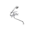 Изображение товара Смеситель MIX&FIX Soffron 7401-04 двуручный для ванной с S-изливом 330 мм