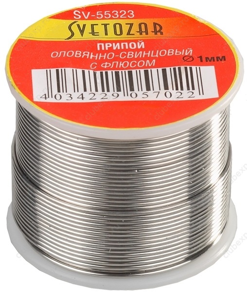 

Припой СВЕТОЗАР Sv-55325-250, Sv-55325-250