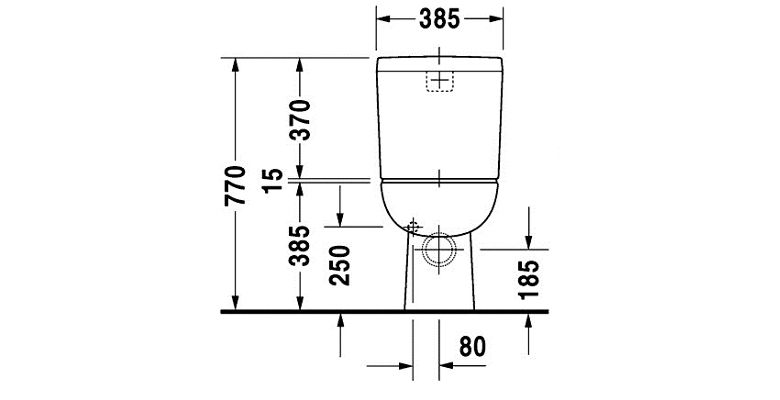 Бачок для унитаза DURAVIT D-CODE 0927100004