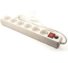 Сетевой фильтр KRAULER ПВС 3х0.75 6 гнезд белый KR-6-5,0M