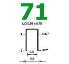 Скоба WINNERDAY 71/12S 12 мм, тип 71, 10800 шт.