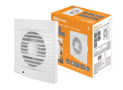 Изображение товара Вентилятор TDM SQ1807-0001 настенный осевой 100 мм для кухни и ванной