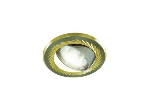 Изображение товара Светильник встраиваемый TDM SQ0359-0004 поворотный СВ 02-02 MR16 50Вт G5.3 матовыйовый никель/золот