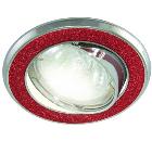 Изображение товара Встраиваемый светильник TDM MR16 50Вт красный/хром поворотный