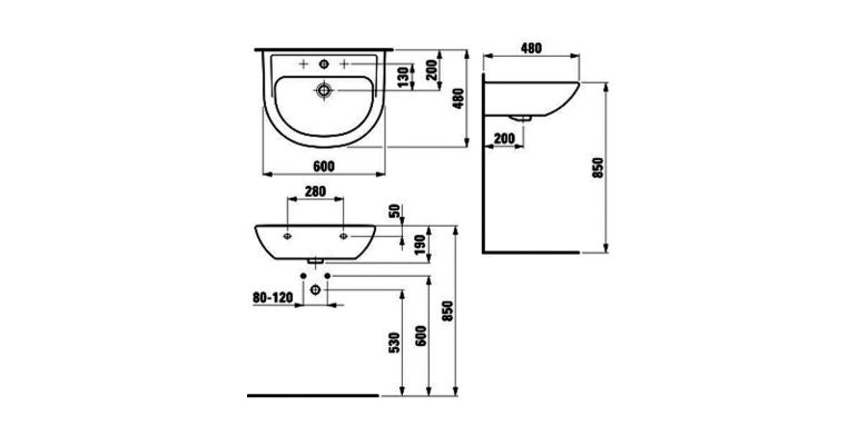 Раковина LAUFEN 1095.2.000.104.1 PRO