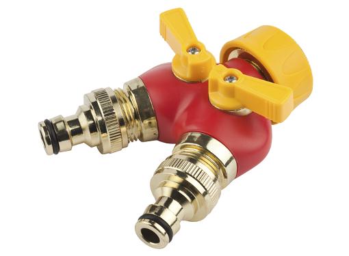 Изображение товара Распределитель GRINDA 426112 EXPERT двухканальный металлический 3/4-1 дюйма