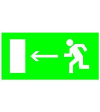 TDM направление к эвакуационному выходу налево