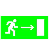 TDM направление к эвакуационному выходу направо