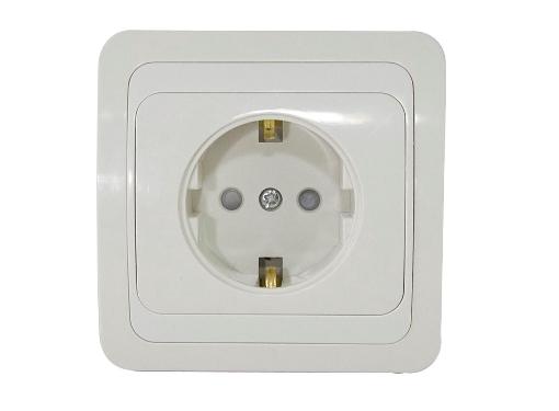 Изображение товара Розетка TDM SQ1804-0028 2П+З с защитными шторками белая пром. упаковка