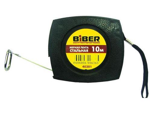 Изображение товара Лента мерная BIBER 10м стальная с пластиковым корпусом