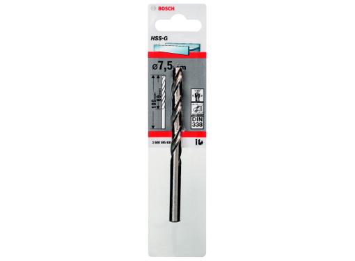 Сверло BOSCH Ф7.5х109мм (1 HSS-G 2608585930)
