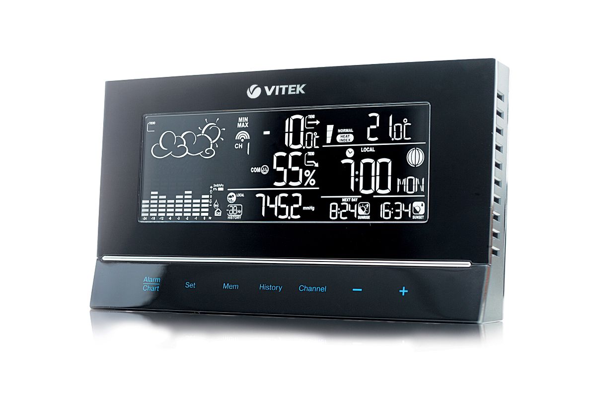 Метеостанция Vitek VT-6400 (BK) - цена, отзывы, фото - купить в Москве, СПб  и РФ