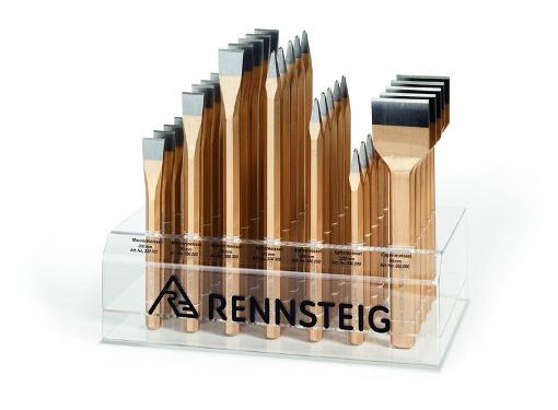 Изображение товара Набор RENNSTEIG RE-4291011 35 зубил с дисплеем из акрила для строительных работ