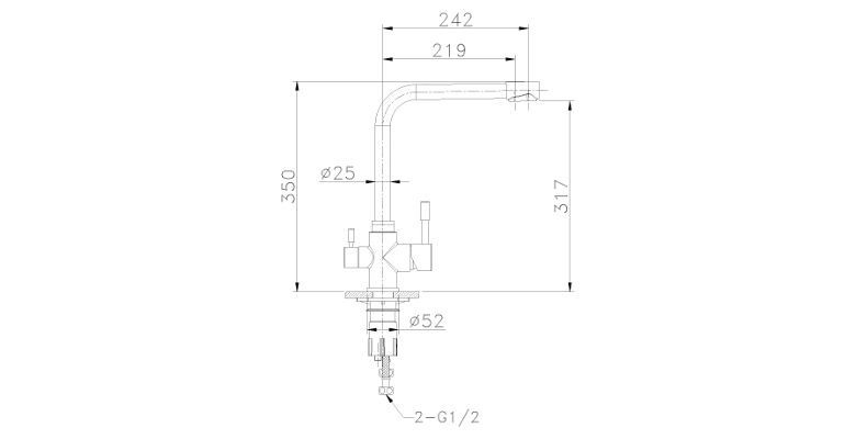 Смеситель для кухни lemark expert lm5061s